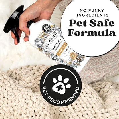 Pet-Pourri Air + Fabric Dog Odor Deodorizer Spray, Canine Coconut 16 Fl Oz - Image 4
