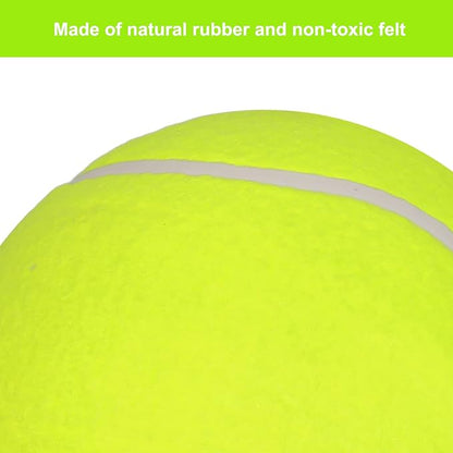 2 Pack Big Tennis Ball for Dogs - 9.5" and 8" Inflatable Giant Tennis Balls Large Pet Toys Ball Funny Outdoor Sports