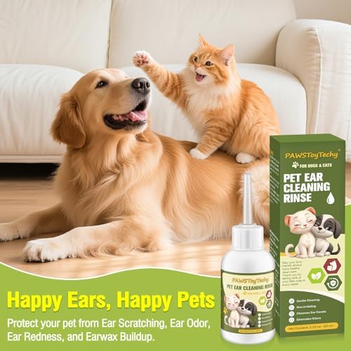 Dog Ear Cleaner Drops for Dogs, 2 Pack 2.03oz, Gentle Ear Cleaning Solution - Image 2
