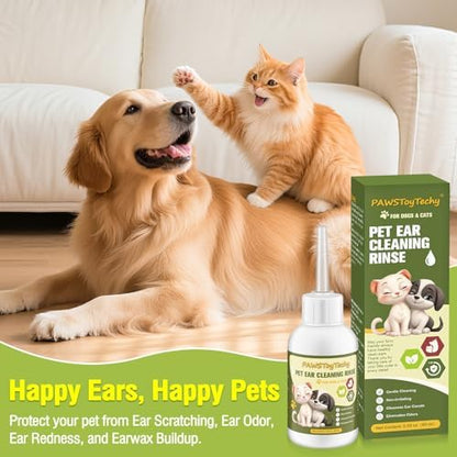 Dog Ear Cleaner Drops for Dogs, 2 Pack 2.03oz, Gentle Ear Cleaning Solution - Image 2