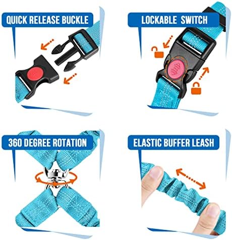 Lukovee Double Dog Car Seat Belt, No Tangle Headrest Restraint - Image 2