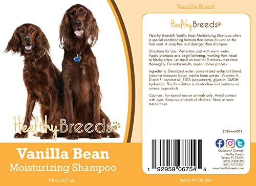 Healthy Breeds Irish Setter Vanilla Bean Moisturizing Shampoo 8 oz - Image 2