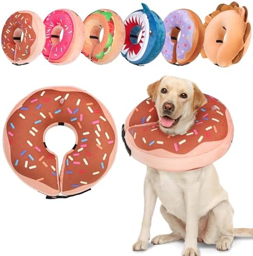 BEAUTYZOO Dog Cone Collar Alternative After Surgery,Pet Neck Donut E‑Collar by BEAUTYZOO