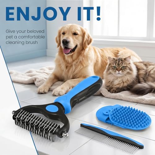 Pet Grooming Rake,Metal Comb, Bathing Grooming Brush for Dogs and Cats - Image 7