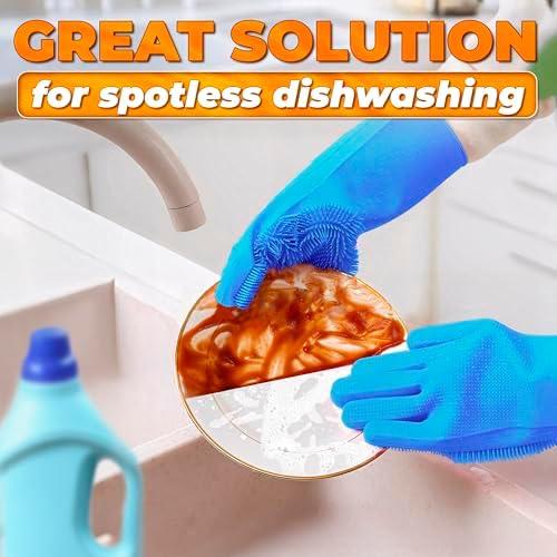 2-in-1 Cat and Dog Washing Gloves with 3000 Soft Bristles (Blue) - Image 5