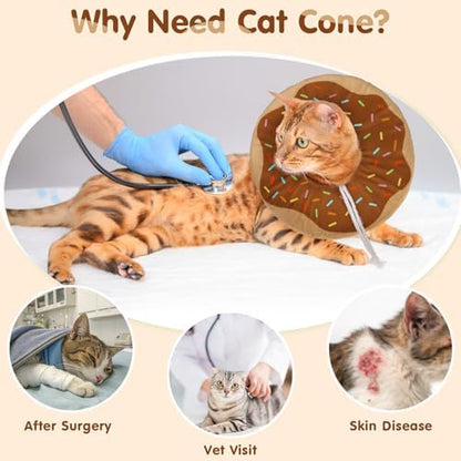 BEAUTYZOO Cat Cone Collars Soft, Cat Donut Recovery E Collar After Surgery - Image 2