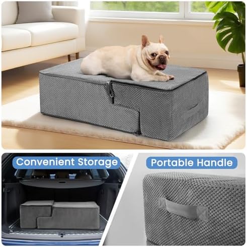 Aodisman Dog Steps for Bed & Couch,18.5" H 4-Step Pet Stairs for Small Dogs - Image 6