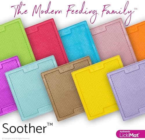 LickiMat Classic Soother, Dog Feeding Mat for Boredom and Anxiety Relief, Ideal for Food, Treats, Yoghurt or Peanut Butter, Lick Mats, Fun Alternative to a Slow Feeder Bowl, Green - Image 6