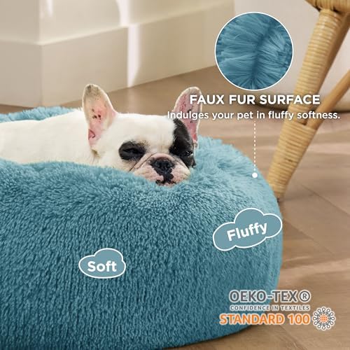 Bedsure Calming Small Dog Bed Donut Washable Cat＆Puppy Bed,23 inches - Image 2