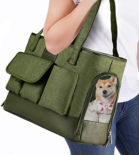 Dog Carrier, Cat Carrier, Pet Carrier, Foldable Waterproof Premium Oxford Cloth Dog Purse, Portable Bag Carrier for Small to Medium Cat and Small Dog by WelcomeToJohomviin