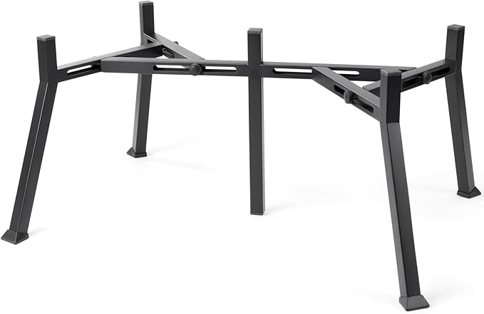 LOOBANI Double Dog Bowl Stand: 2-in-1 Elevated Food Water Bowl, Adjustable Width Fits Bowls 5.9"-8.7" (Stand Only), Anti-Slip Raised Bowl for Medium Adult, Senior, Arthritis Dogs, Black, Large