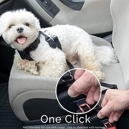 Dog Seat Belt Pet Dog Cat Car Seatbelt Safety Tether - 2 Pack - Adjustable Harness Belts Pet Leash - Heavy Duty Nylon Seatbelts - Universal Fit Cars Truck SUV - Image 2