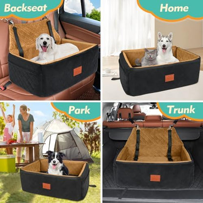 Dog Car Seat for Large Medium Sized Dogs, Washable Car Dog Bed Under 55 lbs - Image 6