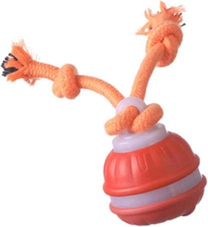 Auto Bouncing Pet Toy with Noise Maker ABS Indoor Outdoor Use for Puppy Exercise Chew Interactive Pet Ball