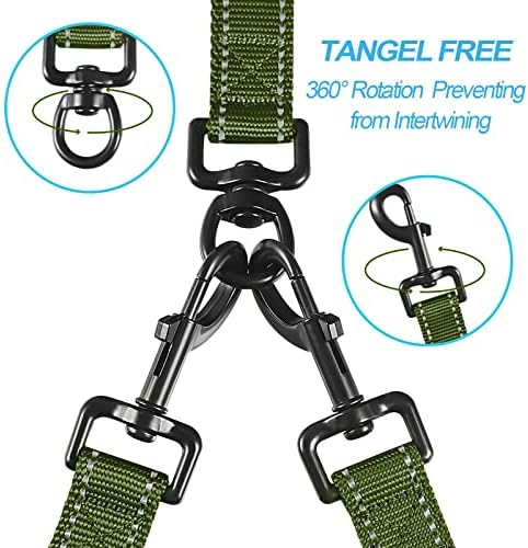 PetBonus Double Dog Leash, No Tangle Dual Leash, Walking Training Lead - Image 2
