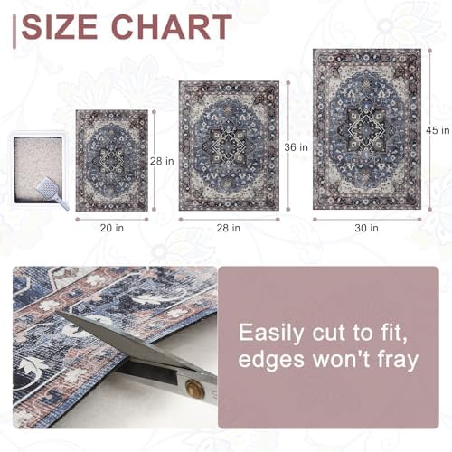 BEAUTYZOO Cat Litter Mat, 32" x 45" Large Litter Trapping Mat, Waterproof - Image 2