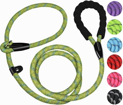 6 FT Heavy Duty Dog Leashes with Comfortable Padded Handle,Blue Green by BOOEUDI