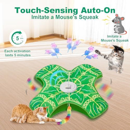Interactive Cat Toys for Indoor Cats,Automatic Kitten Tunnel Toys - Image 3