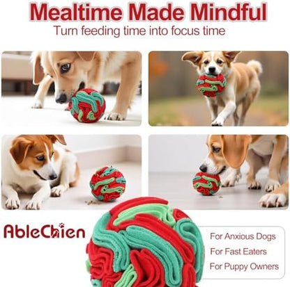 Ablechien Snuffle Ball for Dogs - Interactive Dogs Toys to Keep Them Busy, Dog Puzzle Toy, Christmas Dog Toys Gifts for Small, Medium Pet Daily Companionship, Training Reward Gift - Image 6