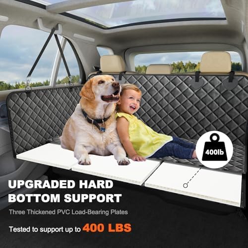 Back Seat Extender for Dogs, Non-Slip Dog Car Seat Cover for Back Seat with Hard Bottom, Durable Pet Car Backseat Cover, Waterproof Dog Hammock for Car SUV Truck - Image 3