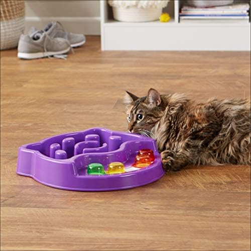 Amazon Basics Pet Activity Center and Feeder, Purple - Image 5