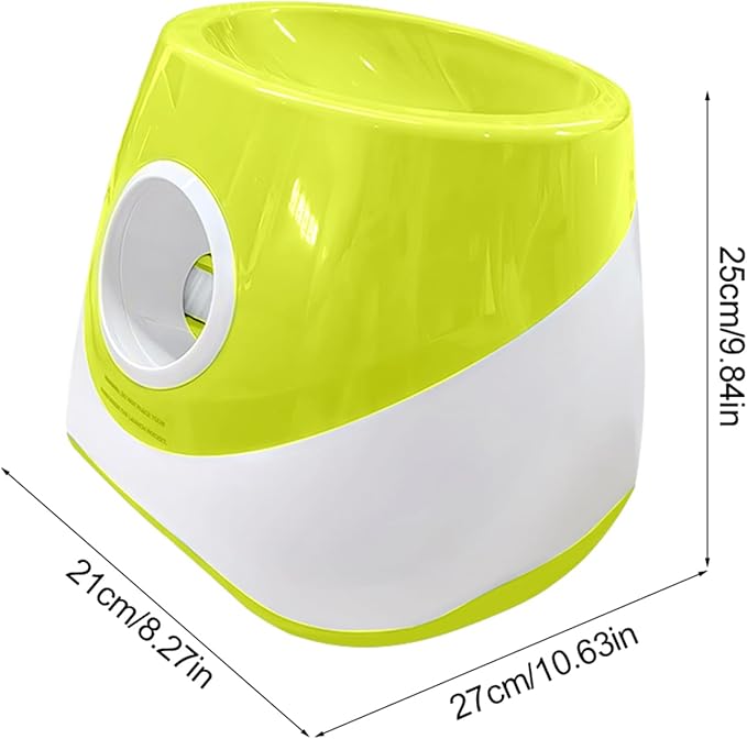 Automatic Ball Launcher for Dogs with 3 Tennis Balls - Interactive Dog Toy with 3 Adjustable Distances, Rechargeable Ball Thrower for Small & Medium Dogs, Indoor Outdoor Fetch Machine for Pet Exercise