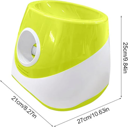 Automatic Ball Launcher for Dogs with 3 Tennis Balls - Interactive Dog Toy with 3 Adjustable Distances, Rechargeable Ball Thrower for Small & Medium Dogs, Indoor Outdoor Fetch Machine for Pet Exercise