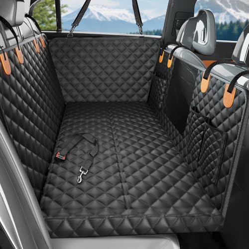 Dog Car Seat Cover for Back Seat, Hard Bottom Hammock Hold 400lbs For Cars by HikeSeptPals