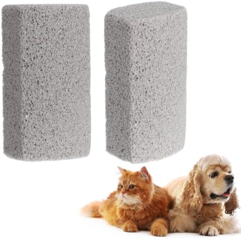2 PCS Pet Hair Remover Pumice Stone, Pet Hair Removal Tool by Unknown