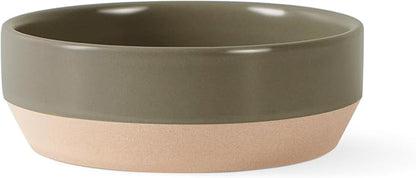 Fringe Studio Stoneware Pet Bowl, Medium, Happy Camper (479006)