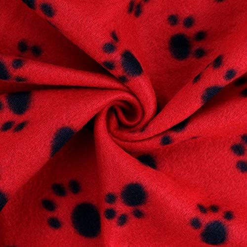 Comsmart Dog Blankets, 6 Pack Fleece Pet Blankets, 39x35 inches, Red - Image 2