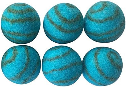 Wool Ball Cat Toy - 6PC - 100% Wool Cat Toys for Indoor Cats Interactive by Unknown