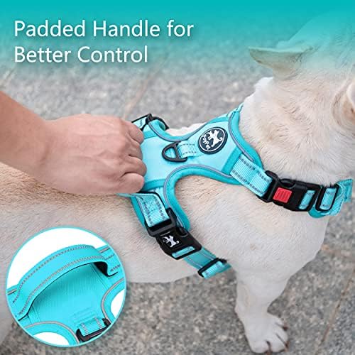 PoyPet No Pull Dog Harness, Reflective Vest with 2 Leash Clips & Handle - Image 4
