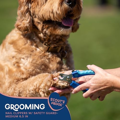 Good Scout Large Pet Nail Clippers, Best Dog Nail Trimmers & Cat Nail Trimmers, Non-Slip Handle Canine Nail Clippers with Stainless Steel Strong Blades for Quick & Easy Nail Trimming, 6.5-Inch - Image 5