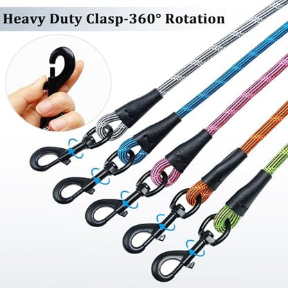 WYuZe 5 FT Double Dog Leash Detachable Rope Dual Leash for Two Dogs - Image 7