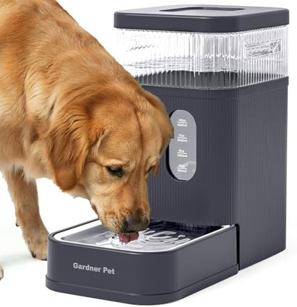 2.2 Gallon Automatic Dog Water Dispenser with Stainless Steel Bowl by GardnerPet