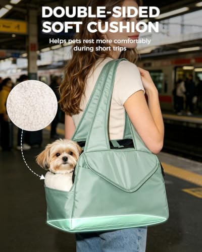Lightweight Dog Purse with Large Pockets for Small Dogs up to 8 lb - Image 3