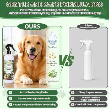 Pet Odor Deodorizer Spray,16.9 & 3.4 Fl Oz - Dog Deodorizing Spray Natural Forest Scent Pet Odor Neutralizer for Home Pets Potty Furniture(16.9 Fl Oz + 3.4 Fl Oz) - Image 5