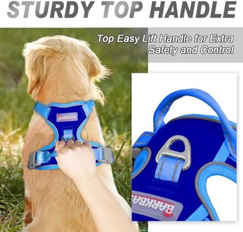 BARKBAY Dog Harness No Pull for Large Dogs Front Back Clips,Dog Vest - Image 3