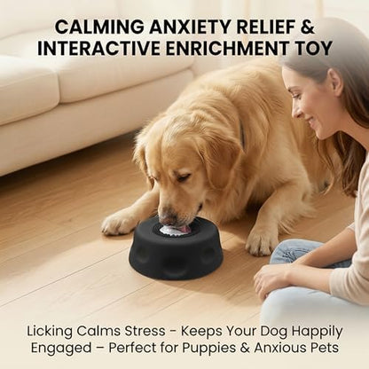 Slow Feeder Dog Lick Bowl, Rolling Ball & Silicone Suction Cup, Small Dogs - Image 5
