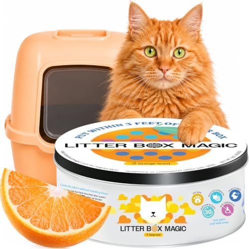 Litter Box Magic Cat Litter Deodorizer Gel, Orange Scent, 16 Oz, Pack of 1 by LitterBoxMagic