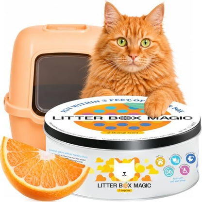 Litter Box Magic Cat Litter Deodorizer Gel, Orange Scent, 16 Oz, Pack of 1 by LitterBoxMagic