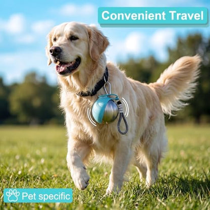Portable Dog Water Bottle with Bowl, 10oz Leak-Proof Stainless Steel Dog Travel Water Bottle, BPA-Free Pet Water Dispenser for Small & Medium Dogs, Walking, Hiking & Outdoor Travel - Image 6