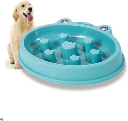 Slow Feeder Dog Bowl,Anti Gulping Healthy Eating Interactive Bloat Stop Fun Alternative Dog Slow Food Feeding Pet Bowl,