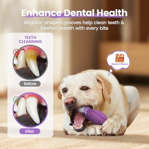 HGB Tough Dog Toys for Aggressive Chewers, Squeaky Indestructible Chew Toy - Image 5