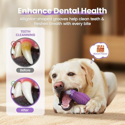HGB Tough Dog Toys for Aggressive Chewers, Squeaky Indestructible Chew Toy - Image 5