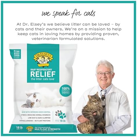Dr. Elsey's R&R Stress-Reducing Clumping Clay Cat Litter 18 lb. Bag - Image 6