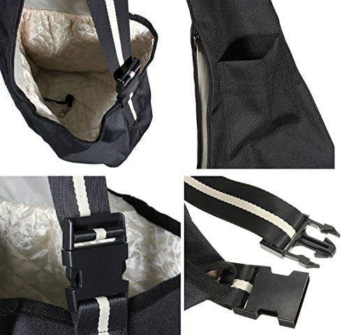 Pet Dog Puppy Cat Carrier Bag Oxford Cloth Sling Dog Doggy Cat Carrier Single Shoulder Bag-Small,Black - Image 4