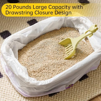 60 Count Self-Cleaning Litter Box Liners compatible with MW-SCO1/MW-SC02/MW-LR01 - Leakproof & Odor-Control Design, 2x Thicker Material Than Standard Liners, Automatic Cat Litter Box Accessories - Image 7