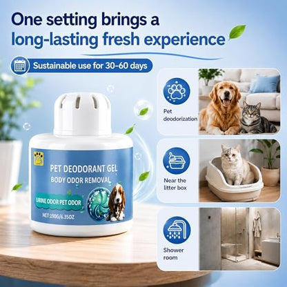 Pet Odor Eliminator for Strong Odor Gel, Pet Odor Eliminator Gel with Natural Tea Tree Oil, Air Fresheners Eco-Friendly, Safe Pet Deodorizer for Dog and Cat - Image 7